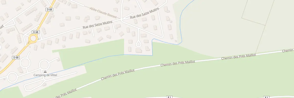 Plan du 53 All des Seize Mutins à Vittel