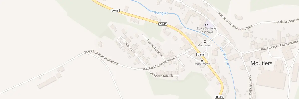 Plan du 6 Rue du Parterre à Moutiers