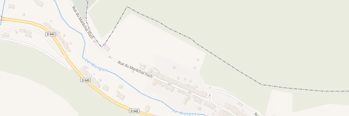Plan du 43 Rue du Mal Foch à Moutiers