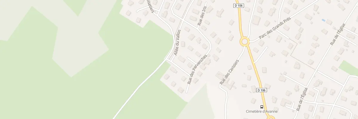 Plan du 4 Rue des Alisiers à Avanne-Aveney