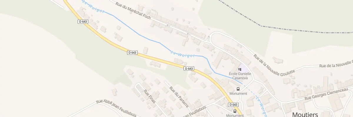 Plan du 14 Rue de Verdun à Moutiers
