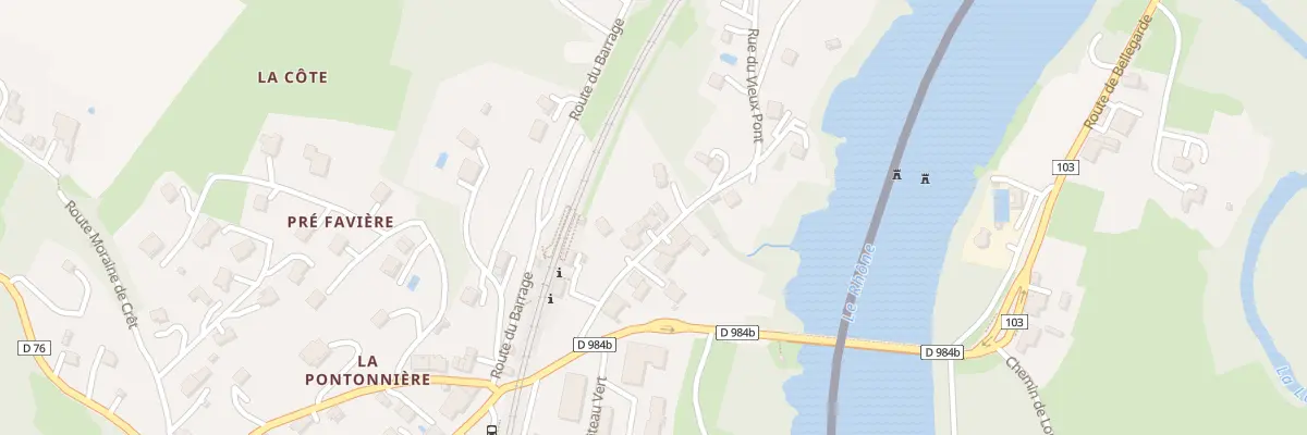 Plan du 121 Rue du Vieux Pont à Pougny