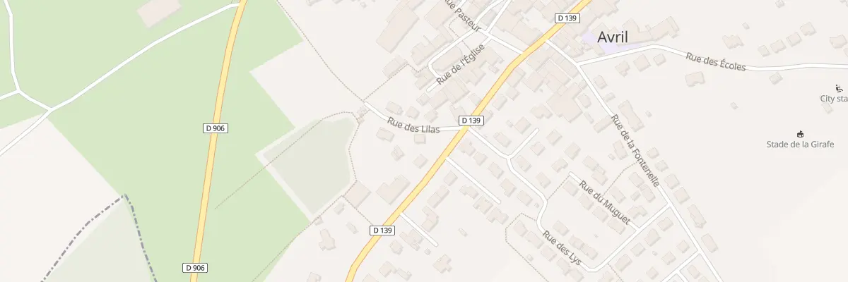 Plan du 2 Rue des Lilas à Avril