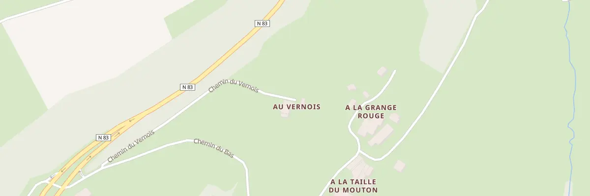 Plan du 5185 Au Vernois à Busy