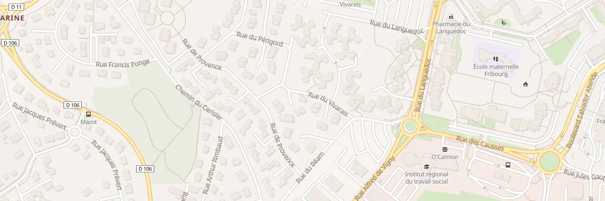 Plan du 17 Rue du Vivarais à Besançon