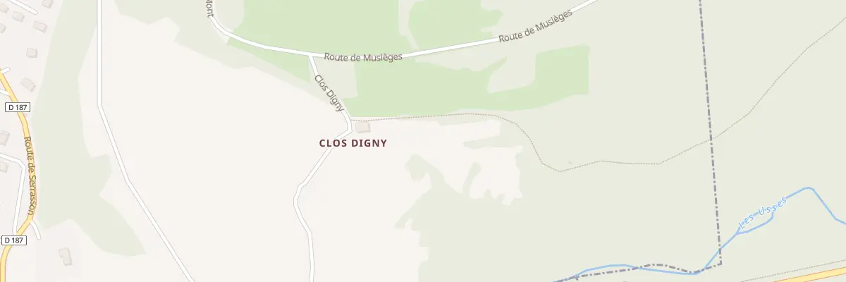 Plan du 99 Clos digny à Musièges