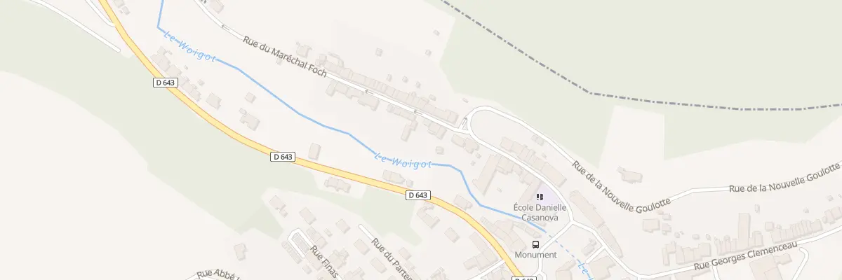 Plan du 27 Rue du Mal Foch à Moutiers