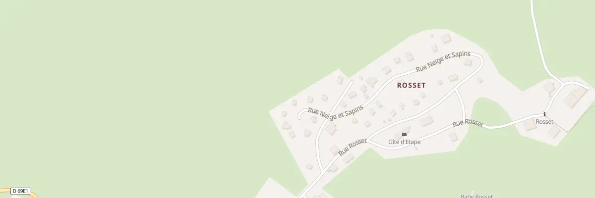 Plan du 9 Rue Neige et Sapins-Rosset à Longchaumois