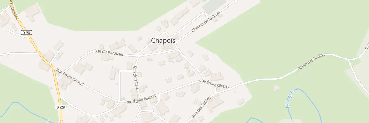 Plan du 5065 Rue du Docteur Droux à Chapois
