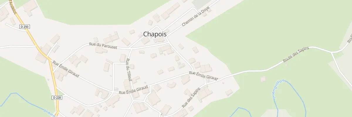 Plan du 6 Rue du Docteur Droux à Chapois