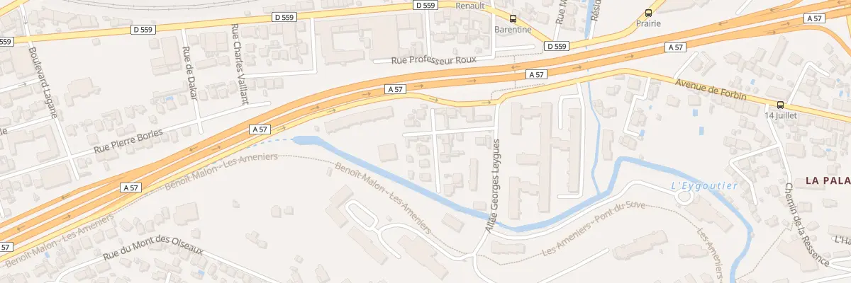 Plan du 12 Rue Docteur Vincent à Toulon