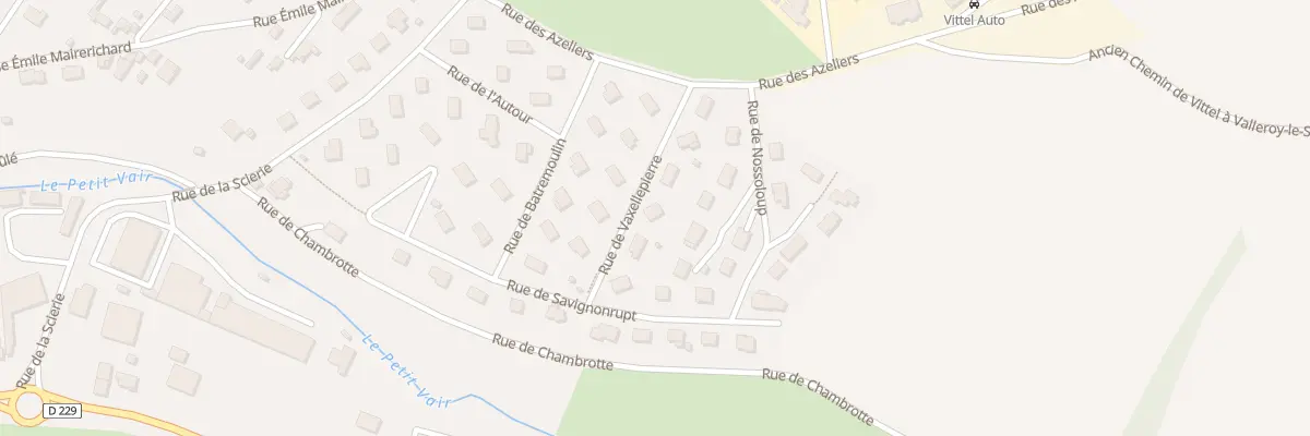 Plan du 85 Rue de Vaxellepierre à Vittel