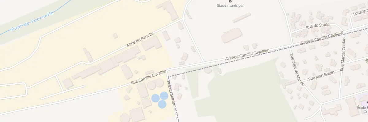 Plan du 2 Rue Camille Cavallier à Moineville