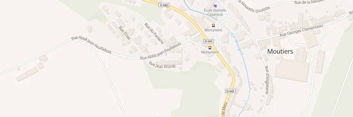 Plan du 2 Rue Jean Kriznik à Moutiers