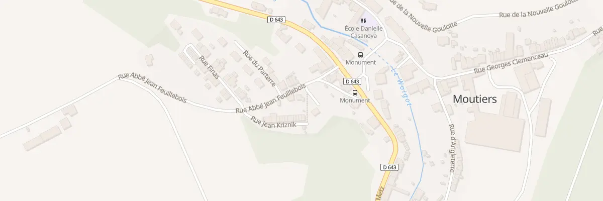 Plan du 8B Rue Abbe Jean Feuillebois à Moutiers