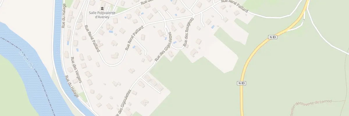 Plan du 22 Rue des Gigoulettes à Avanne-Aveney
