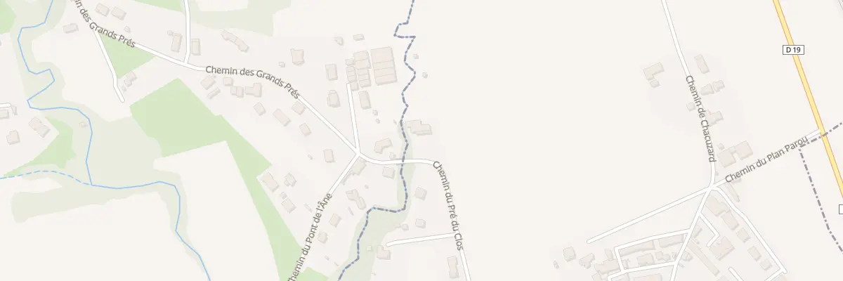 Plan du 988 Che du Pré du Clos à Myans