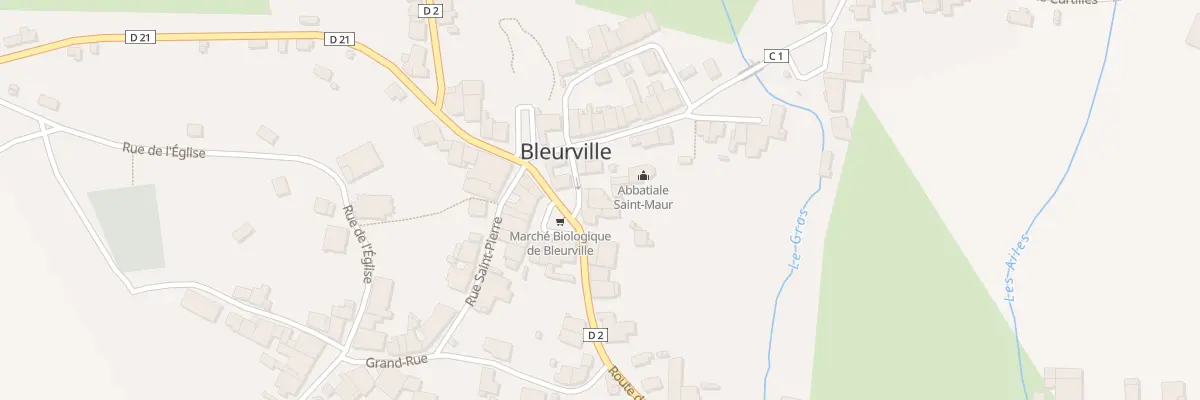 Plan du 2 Rue des Ecoles à Bleurville