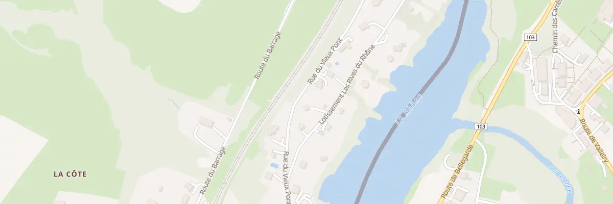 Plan du 99 Lot Les Rives du Rhone à Pougny