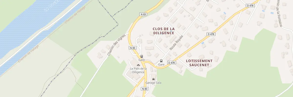 Plan du 5B Rue de la Diligence à Larnod