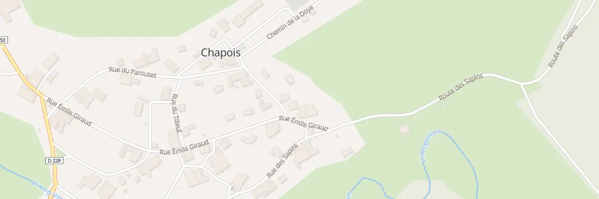 Plan du 13 Rue du Docteur Droux à Chapois