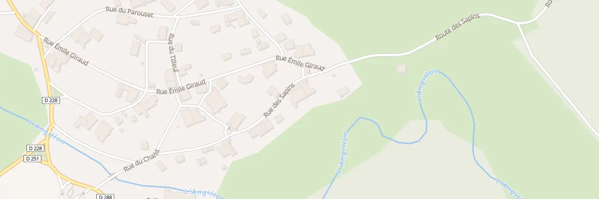 Plan du 16 Rue des Sapins à Chapois