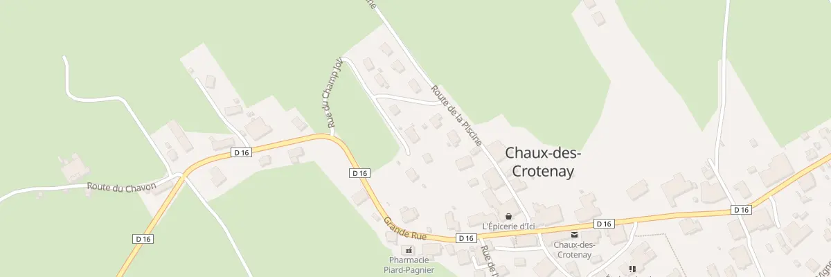Plan du 5 Rue du Champ Joli à Chaux-des-Crotenay