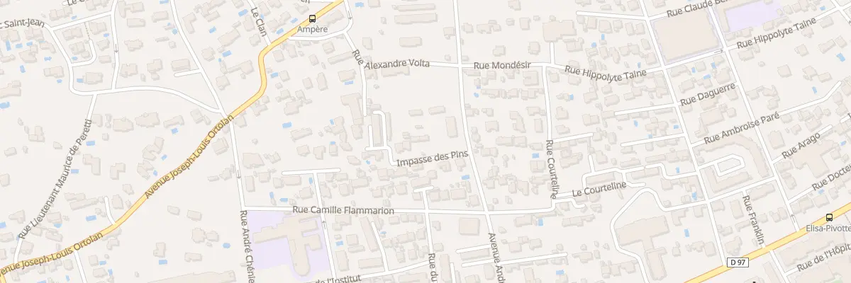 Plan du 42 Imp des Pins à Toulon
