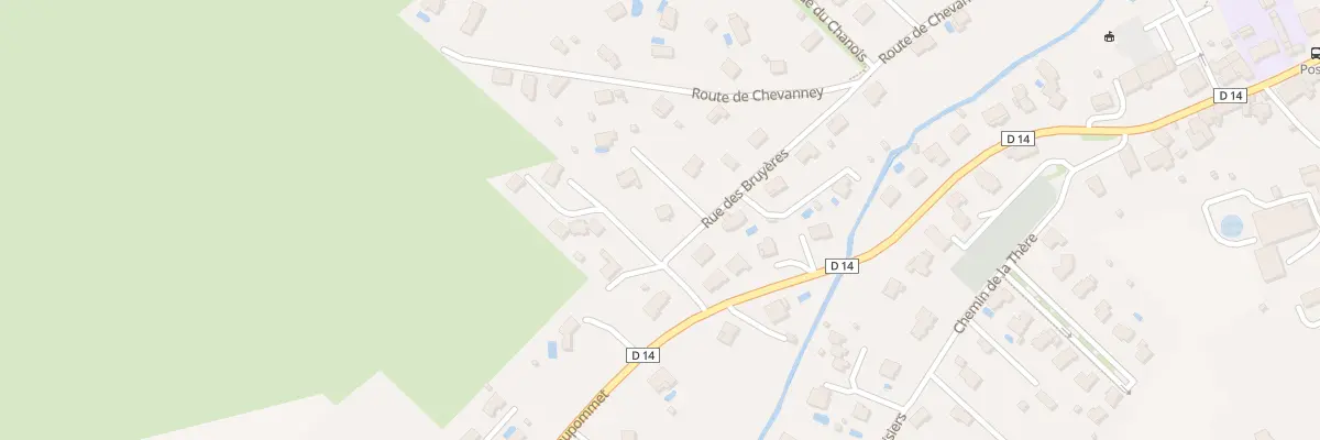 Plan du 12 Rue des Bruyères à Geneuille