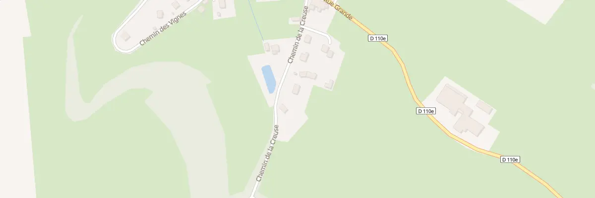 Plan de Che de la Creuse à Rouhe