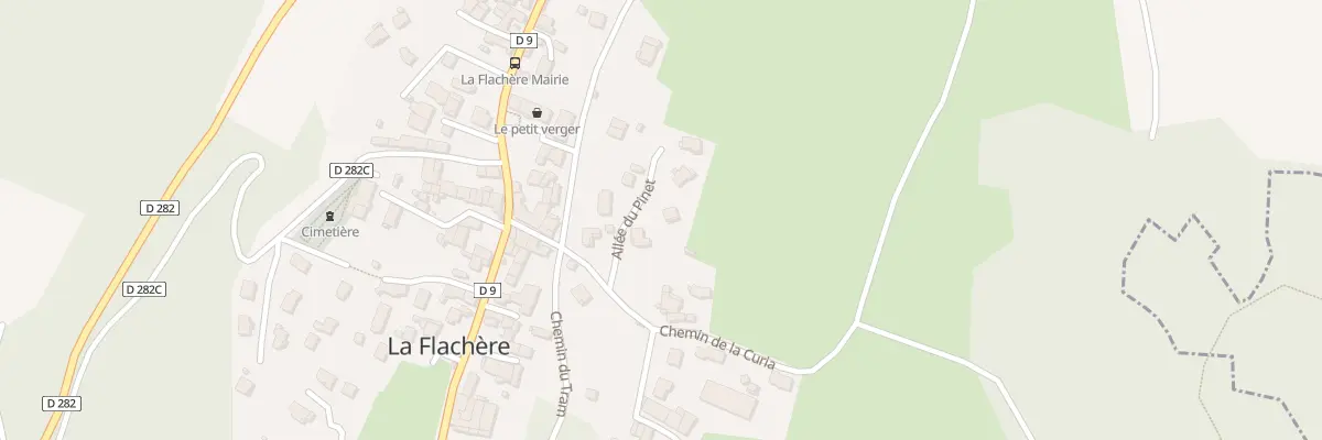 Plan du 72 All du Pinet à La Flachère