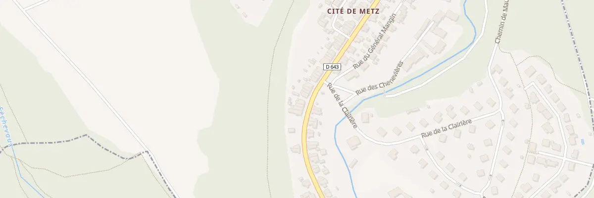 Plan du 91 Rue de Metz à Moutiers