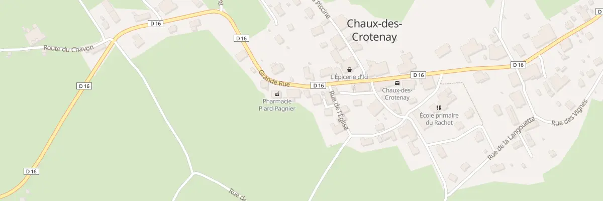 Plan du 14B Grande Rue à Chaux-des-Crotenay