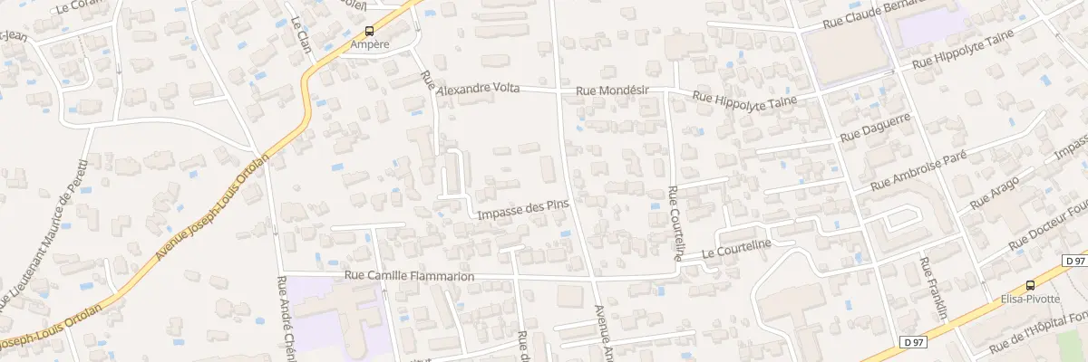Plan du 34 Imp des Pins à Toulon