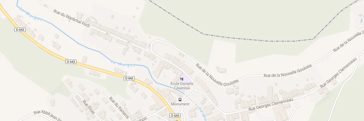 Plan du 14 Rue du Mal Foch à Moutiers