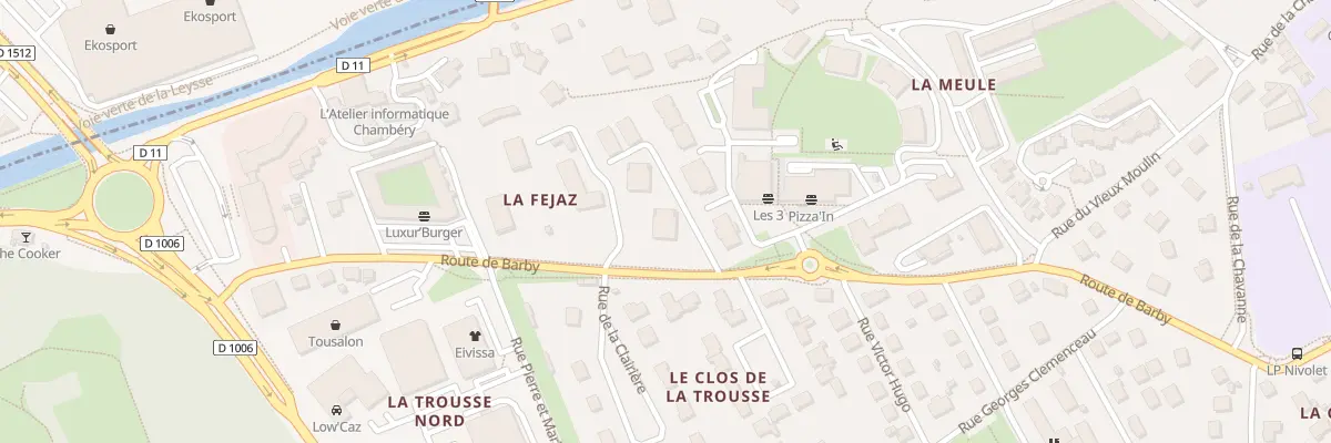 Plan du 375 Rte de Barby à La Ravoire