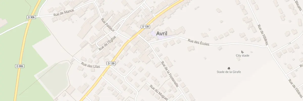 Plan du 1 Rue de la Fontenelle à Avril