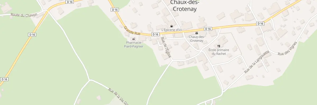 Plan du 2 Rue de l’Église à Chaux-des-Crotenay