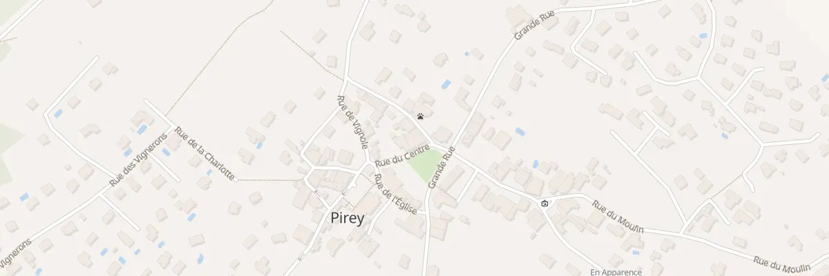 Plan du 2 Rue du Centre à Pirey