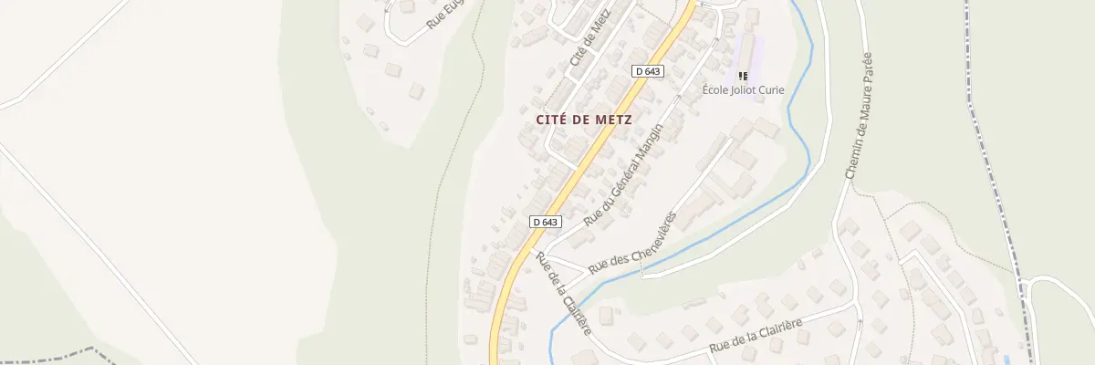 Plan du 68 Rue de Metz à Moutiers