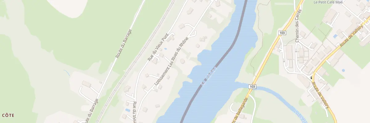 Plan du 178 Lot Les Rives du Rhone à Pougny