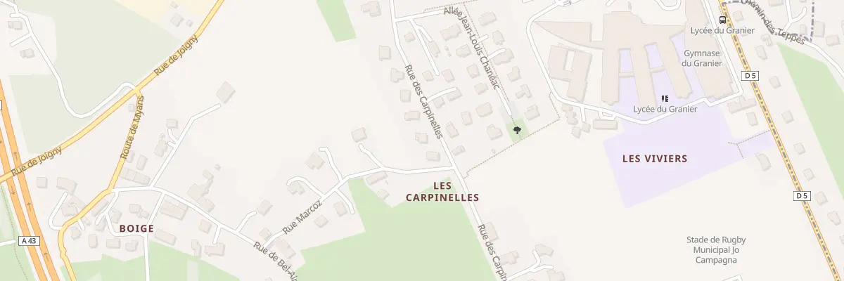 Plan du 360 Rue des Carpinelles à La Ravoire
