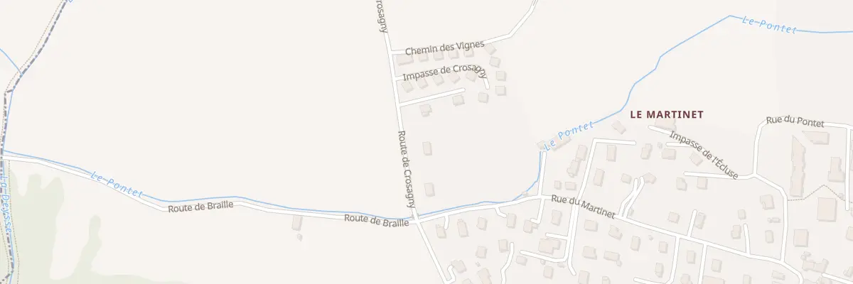 Plan du 74 Rte de Crosagny à Saint-Félix