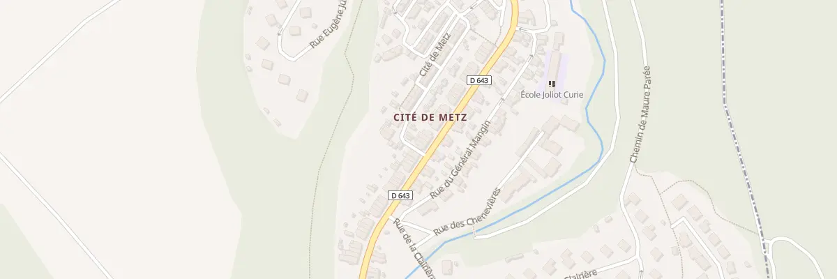 Plan du 58 Rue de Metz à Moutiers