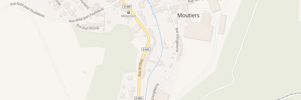 Plan du 7 Rue de Metz à Moutiers