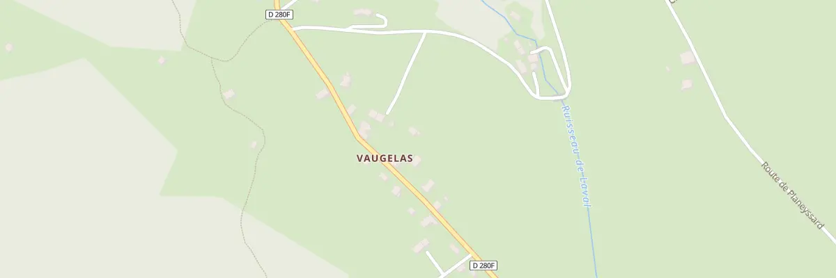 Plan de Mas de Vaugelas à Laval-en-Belledonne