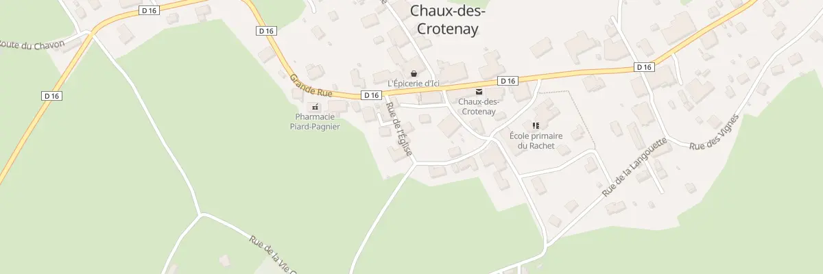 Plan du 1 Rue de l’Église à Chaux-des-Crotenay