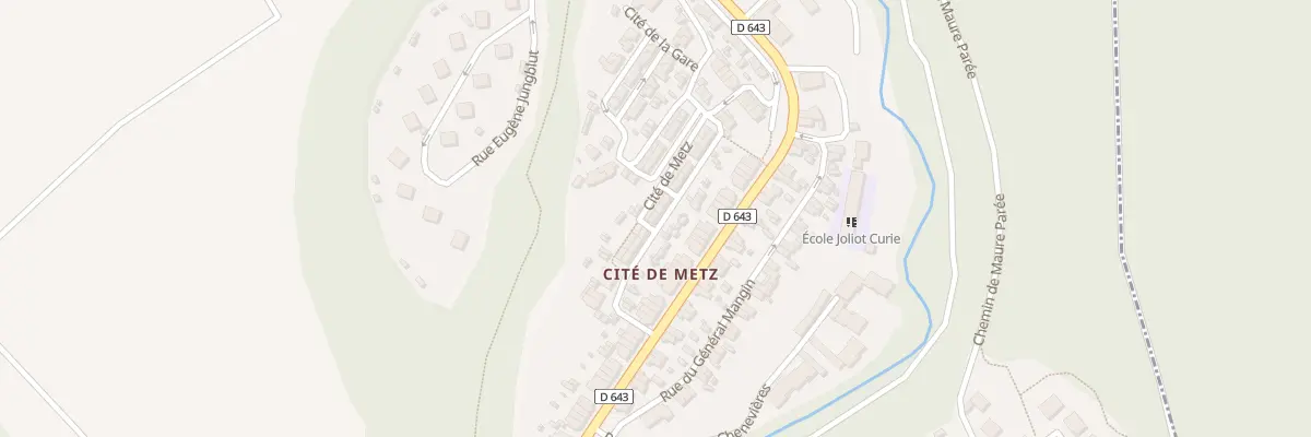 Plan du 104 Cité de Metz à Moutiers