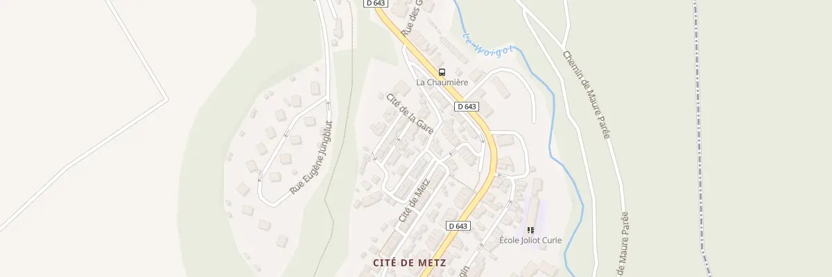 Plan du 4 Cite de la Gare à Moutiers