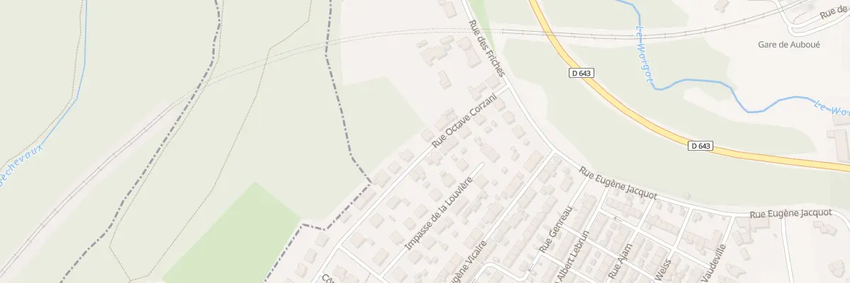 Plan du 6 Rue Octave Corzani à Auboué
